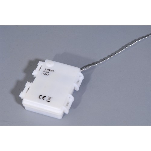 200Led Ασύμμετρη Κουρτίνα Μπαταρίας AA Με Χρονοδιακόπτη Διάφανο Καλώδιο/Θερμό Amber Λαμπάκι 300 x 70(h)cm - IP44