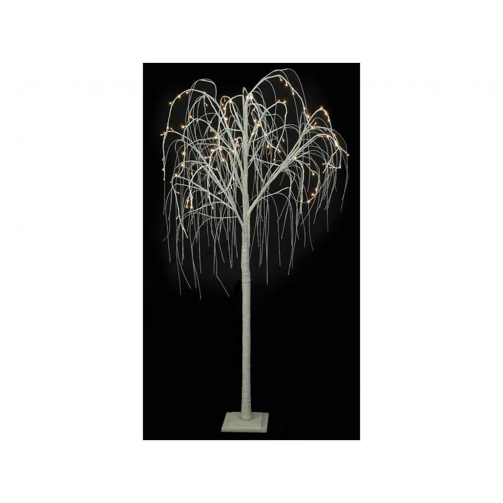 Led Φωτιζόμενο Δέντρο - 120 Led Και Θερμό Φωτισμό 210cm IP20 Λευκό