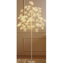 Led Φωτιζόμενο Δέντρο Λευκό - 1568 Led Και Θερμό Φωτισμό 180cm IP44