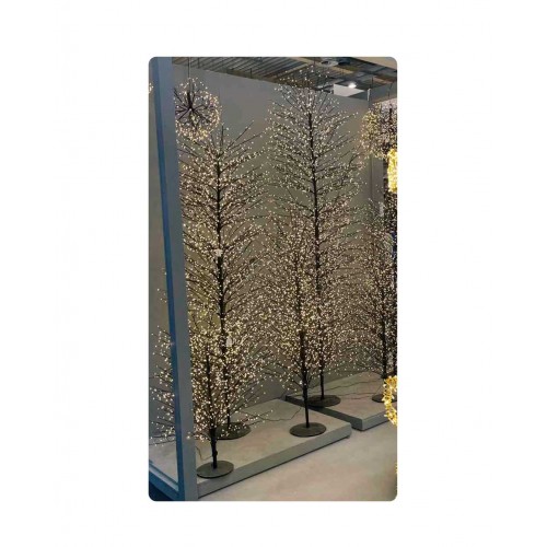 Led Φωτιζόμενο Χριστουγεννιάτικο Δέντρο - 1500Led Και Θερμό Φωτισμό 150cm IP44