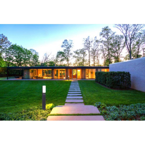 LED Κολωνάκι Αλουμινίου Σκούρο Γκρι 13W IP44 BATI - LUTEC