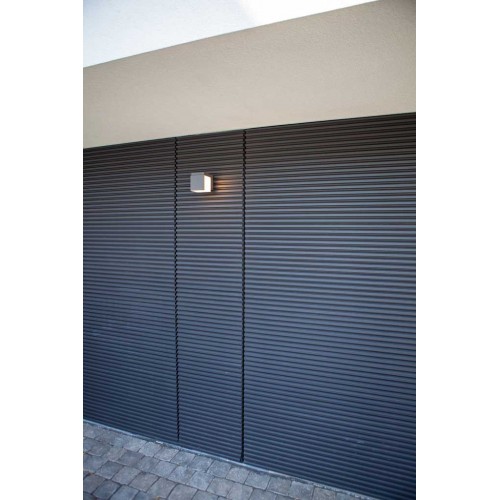 LED Επίτοιχο Φωτιστικό Περιστρεφόμενο Αλουμινίου Σκούρο Γκρι 12W IP54 CUBA - LUTEC