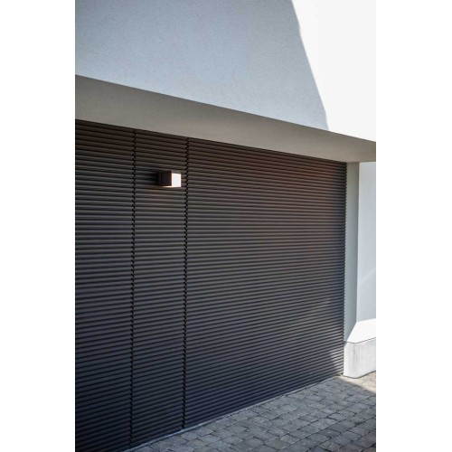 LED Επίτοιχο Φωτιστικό Περιστρεφόμενο Αλουμινίου Σκούρο Γκρι 12W IP54 CUBA - LUTEC