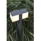 LED Κολωνάκι Αλουμινίου Με Περιστρεφόμενες Κεφαλές Σκούρο Γκρι 24.4W IP54 CUBA - LUTEC