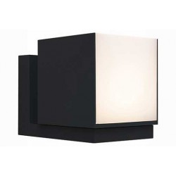 LED Επίτοιχο Φωτιστικό Περιστρεφόμενο Αλουμινίου Μαύρο 12W IP54 CUBA - LUTEC