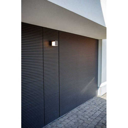 LED Επίτοιχο Φωτιστικό Περιστρεφόμενο Αλουμινίου Μαύρο 12W IP54 CUBA - LUTEC