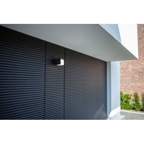 LED Επίτοιχο Φωτιστικό Περιστρεφόμενο Αλουμινίου Μαύρο 12W IP54 CUBA - LUTEC