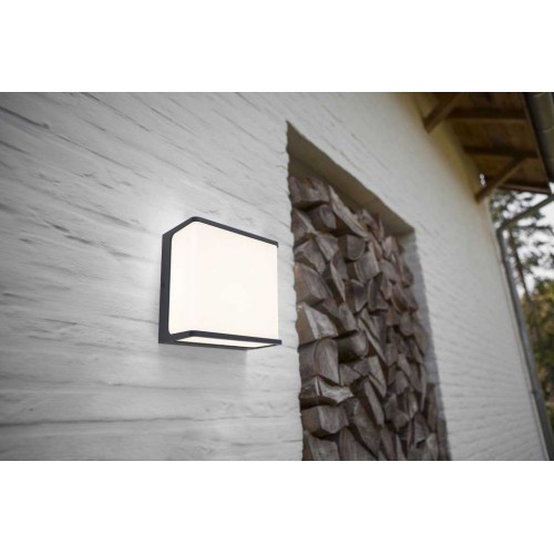 LED Απλίκα Αλουμινίου Εξωτερικού Χώρου Ορθογώνιο 19W 4000K IP54 DOBLO LUTEC