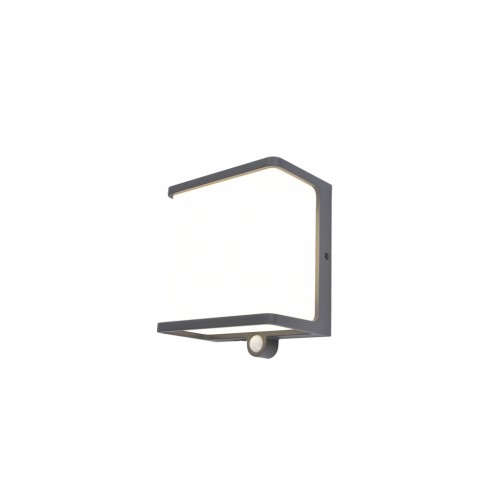 LED Ηλιακό Φωτιστικό Τοίχου Με Αισθητήρα 12W IP44 DOBLO LUTEC