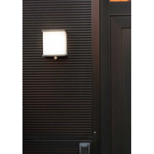 LED Ηλιακό Φωτιστικό Τοίχου Με Αισθητήρα 12W IP44 DOBLO LUTEC