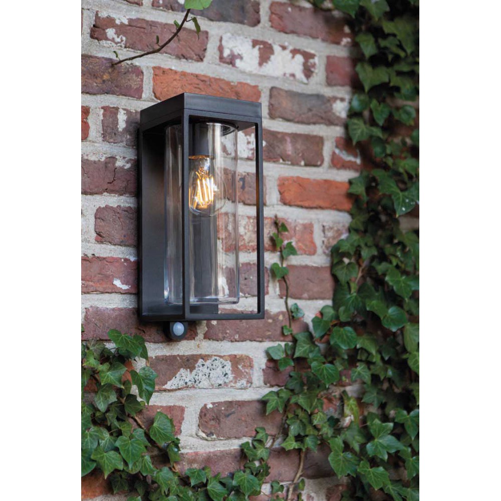 Ηλιακό Φωτιστικό Τοίχου Με Αισθητήρα 1xE27 IP44 FLAIR LUTEC