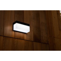 LED Ηλιακό Φωτιστικό Τοίχου Με Αισθητήρα 9,7W IP44 FRAN LUTEC