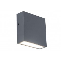 LED Επιτοίχιο Φωτιστικό Αλουμίνιο Σκούρο Γκρι 9.5W IP54 GEMINI XF LUTEC