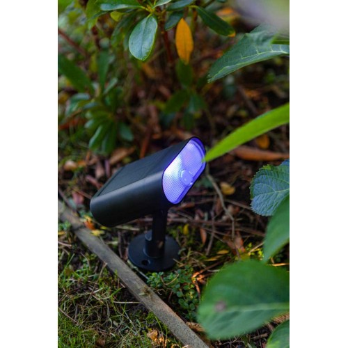 LED Ηλιακό Φωτιστικό Τοίχου ή Καρφωτό Δαπέδου Με Αισθητήρα RGBW 7W IP54 GINBO LUTEC