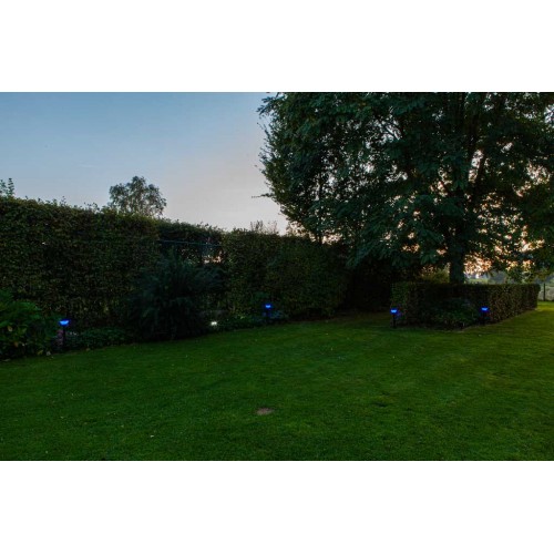 LED Ηλιακό Φωτιστικό Καρφωτό Με Αισθητήρα RGBW DIMMABLE 6,8W IP54 KARLO LUTEC