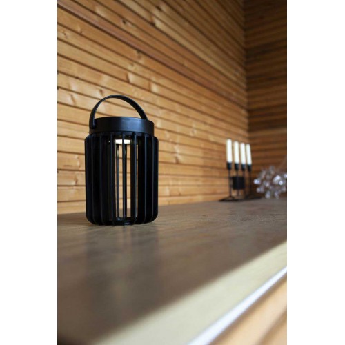 LED Ηλιακό Επιτραπέζιο Φορητό Φωτιστικό Μαύρο 4W IP44 KOZY LUTEC