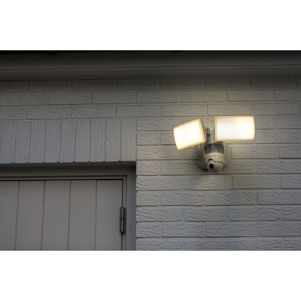 Φωτιστικό Τοίχου με Ανιχνευτή Κίνησης & Κάμερας Ασφαλείας LED 36W / 3400Lm / CCT / ΙP44 LIBRA - LUTEC