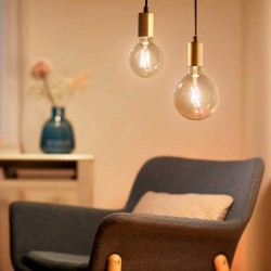 LED Filament CCT TUNABLE Λάμπα 3ης Γενιάς Με Εναλλαγή Φωτισμού G125 7.5W E27 2200K-5500K 240V - LUTEC CONNECT