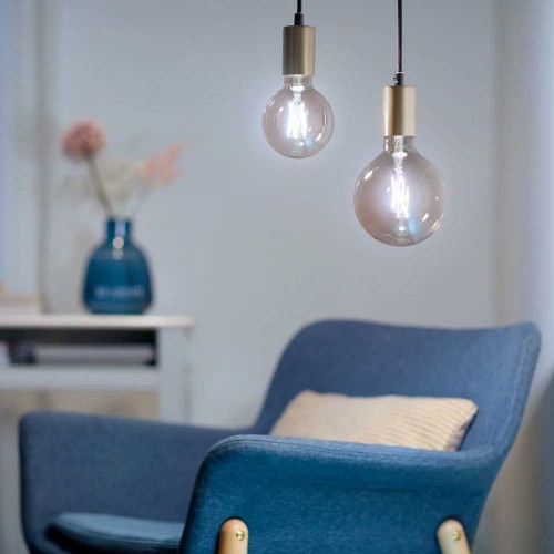 LED Filament CCT TUNABLE Λάμπα 3ης Γενιάς Με Εναλλαγή Φωτισμού G95 7.5W E27 2200K-5500K 240V - LUTEC CONNECT