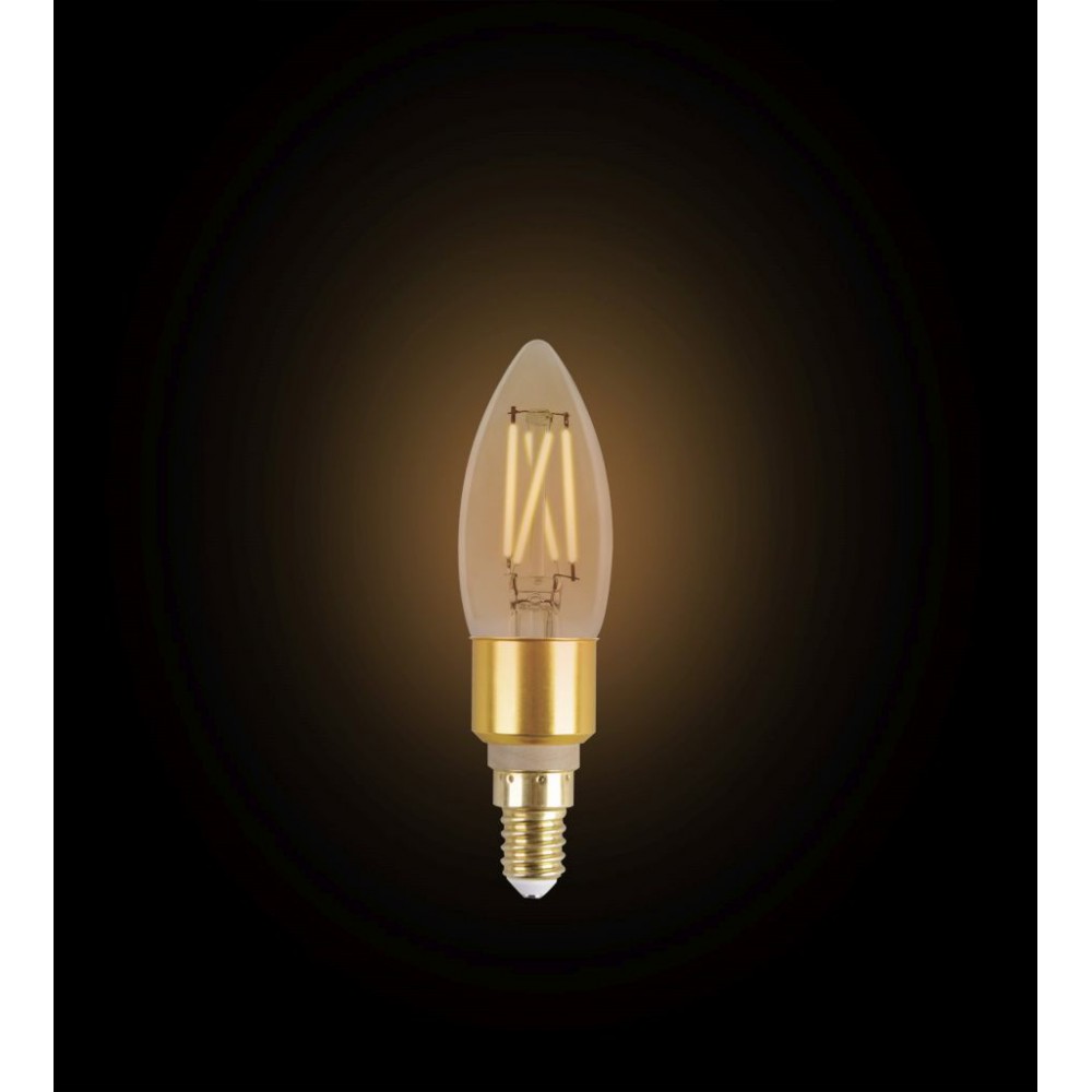 LED Filament CCT TUNABLE Λάμπα 3ης Γενιάς Με Εναλλαγή Φωτισμού C35 5.5W E27 2200K-5500K 240V - LUTEC CONNECT