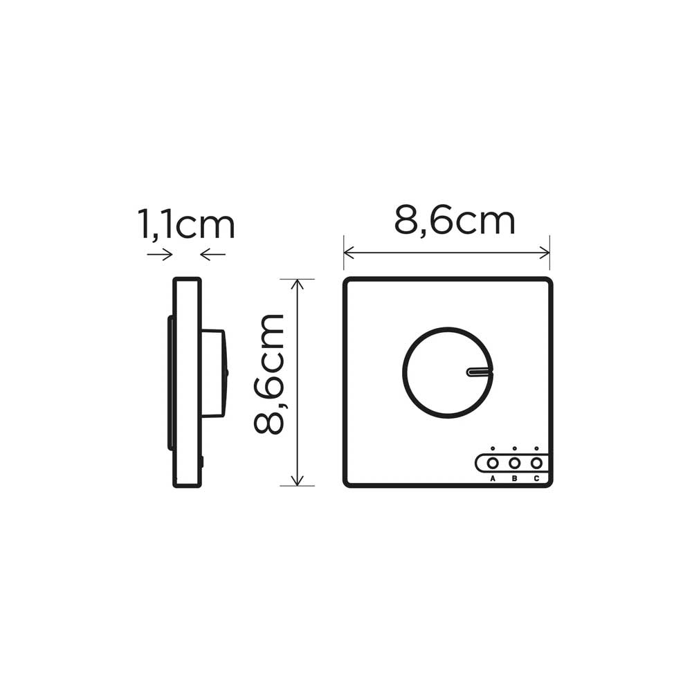Smart dimmer Αυτοκόλλητος Διακόπτης - LUTEC CONNECT