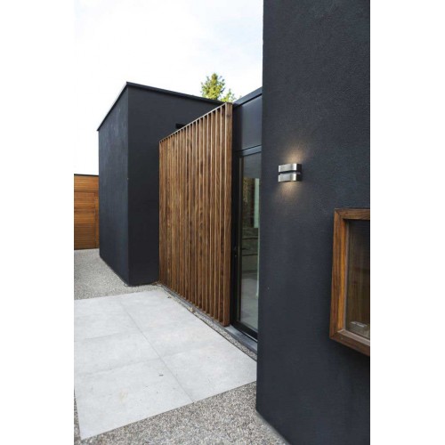 LED Απλίκα Ανοξείδωτο Ατσάλι Εξωτερικού Χώρου 14.5W 3000K IP44 MAYA LUTEC