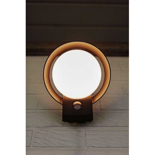 LED Απλίκα Αλουμινίου Εξωτερικού Χώρου Με Αισθητήρα Κίνησης 16W 3000K IP54 POLO LUTEC