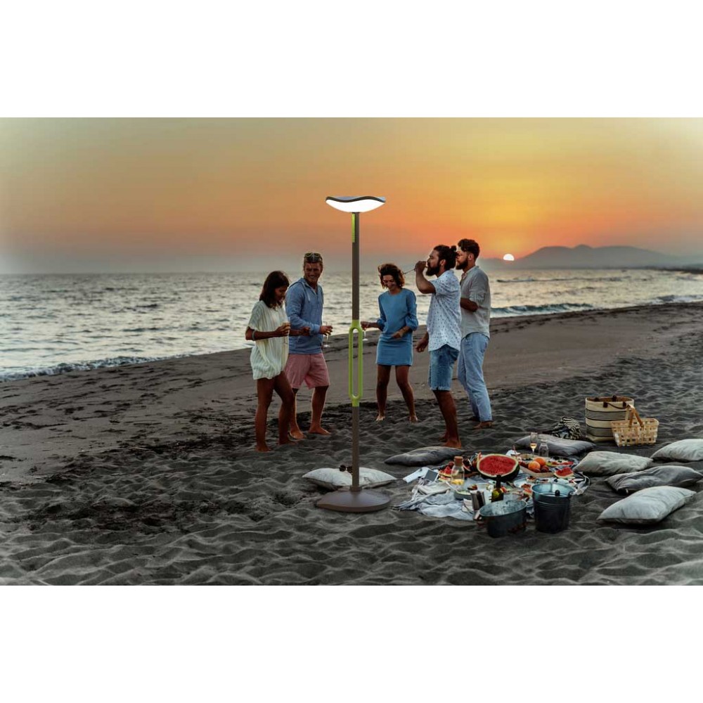 LED Ηλιακό Φωτιστικό Δαπέδου Portable Με Bluetooth Ηχείο 8W IP54 POPPY LUTEC