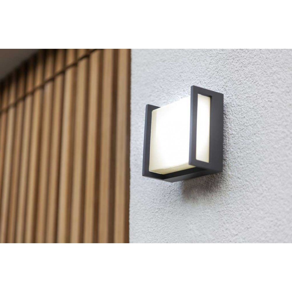 LED Απλίκα Αλουμινίου Εξωτερικού Χώρου 9.5W 3000K IP54 QUBO LUTEC