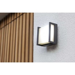 LED Απλίκα Αλουμινίου Εξωτερικού Χώρου 9.5W 3000K IP54 QUBO LUTEC