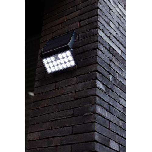 LED Ηλιακό Φωτιστικό Τοίχου Με Αισθητήρα 8,5W IP44 TUDA LUTEC