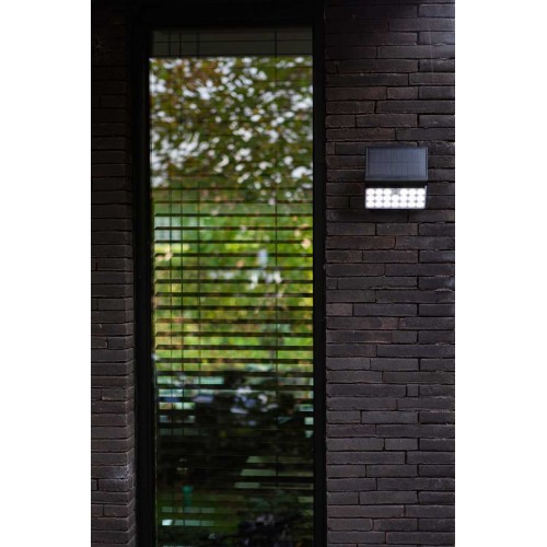 LED Ηλιακό Φωτιστικό Τοίχου Με Αισθητήρα 8,5W IP44 TUDA LUTEC