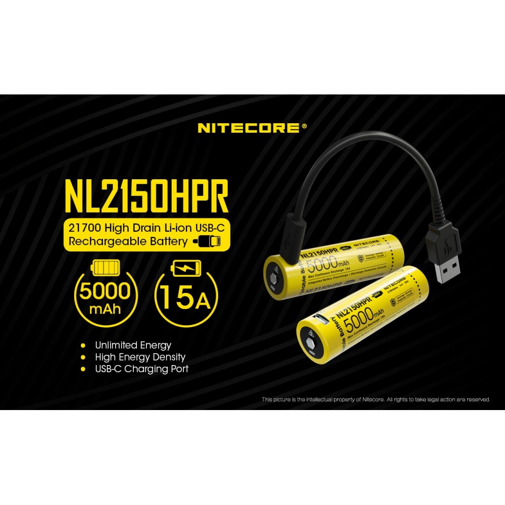 ΜΠΑΤΑΡΙΑ NITECORE 21700/ 5000mAh / HPR