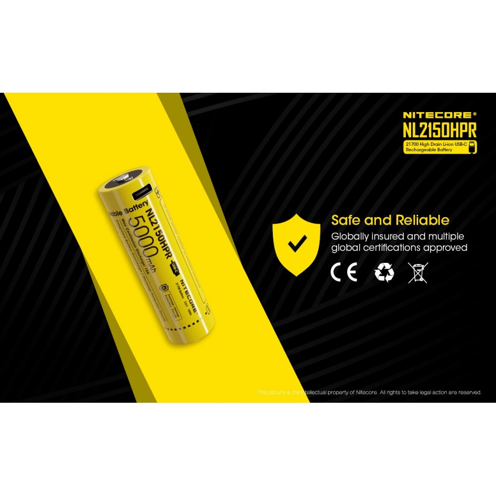 ΜΠΑΤΑΡΙΑ NITECORE 21700/ 5000mAh / HPR
