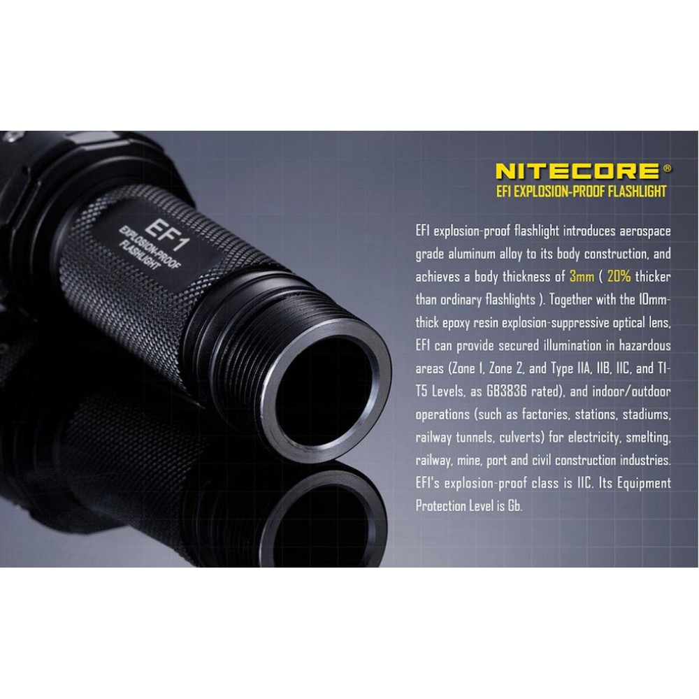 ΦΑΚΟΣ LED NITECORE EXPLOSION-PROOF EF1
