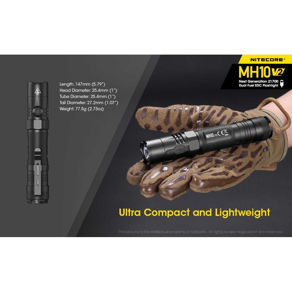ΦΑΚΟΣ LED NITECORE MULTI TASK HYBRID MH10V2