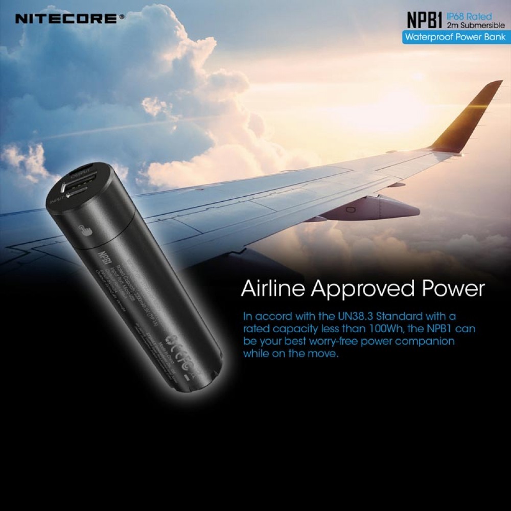 POWER BANK NITECORE NPB1, 5000ma, WaterProof, IP68