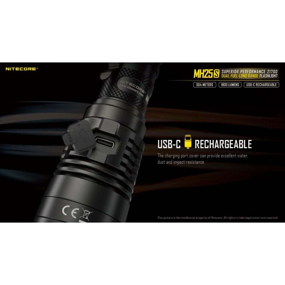 ΦΑΚΟΣ LED NITECORE MULTI TASK HYBRID MH25,1800lumens
