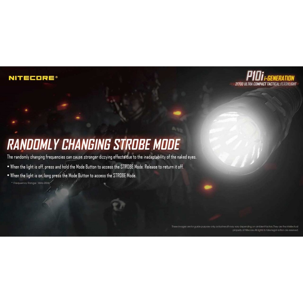 ΦΑΚΟΣ LED NITECORE PRECISE P10i, Tactical, Strobe Ready