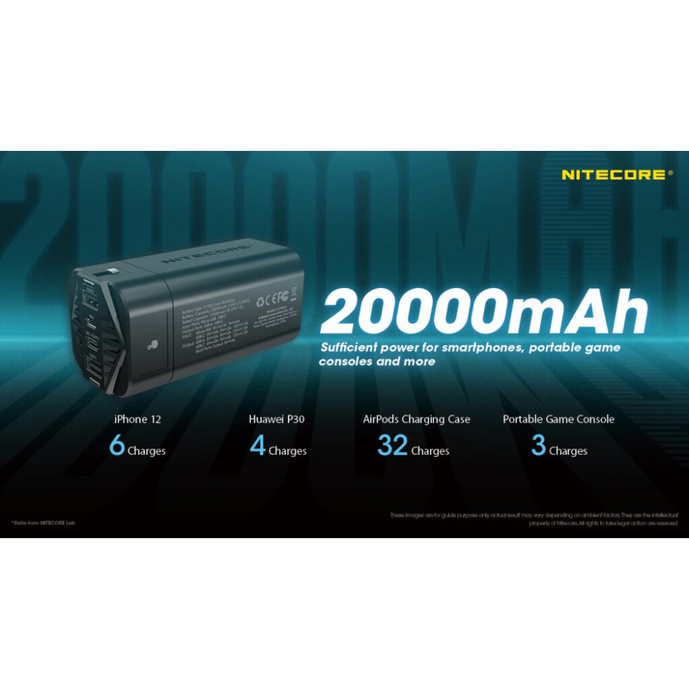 POWER BANK NITECORE NPB4, 20000ma, WaterProof, IP68