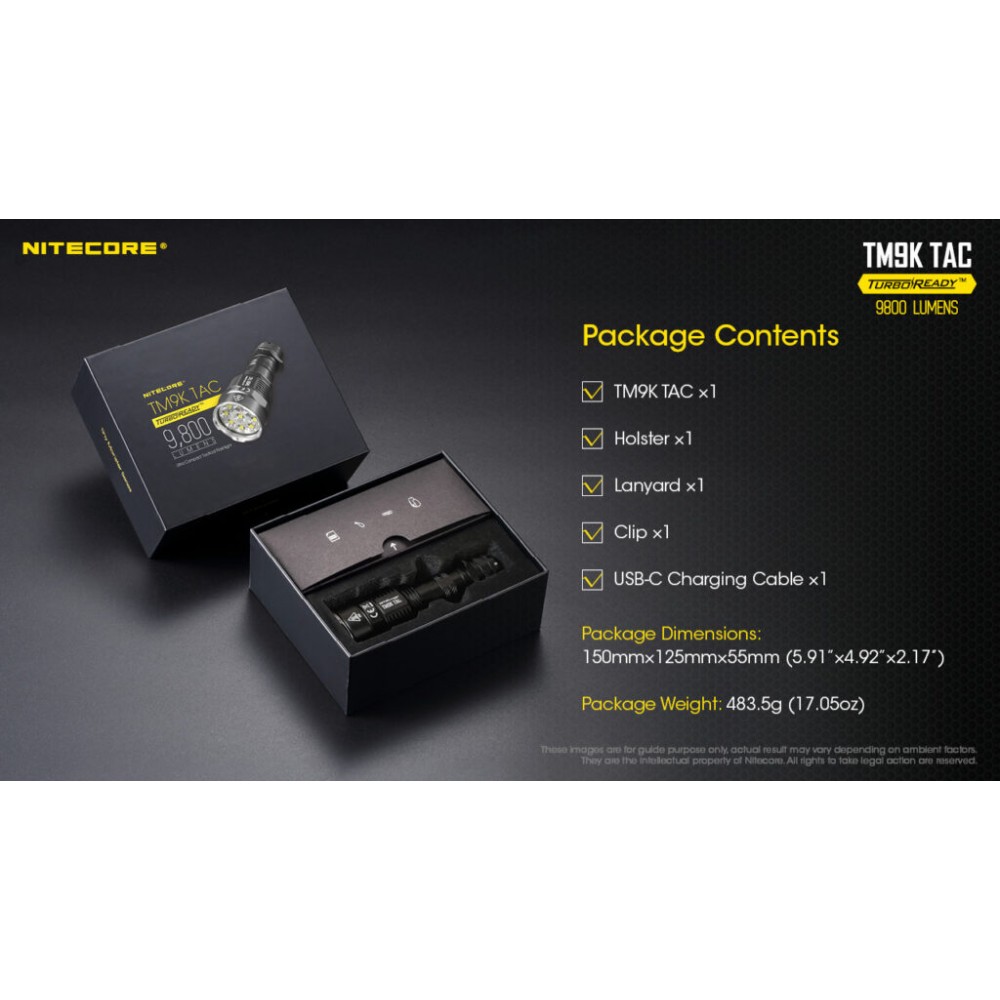 ΦΑΚΟΣ LED NITECORE TM9KTAC, 9800 Lumens