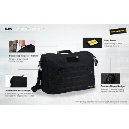 ΤΣΑΝΤΑΚΙ NITECORE EDC, SLB09, High Strength 500D Polyester Fabric, 9lt