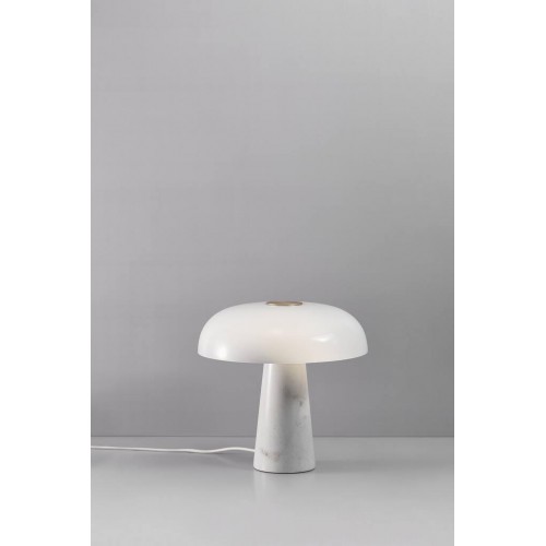 Επιτραπέζιο Φωτιστικό Από Μάρμαρο Και Γυαλί της MARIA BERNTSEN - 1xE27 Glossy - NORDLUX