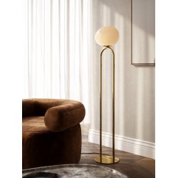 Φωτιστικό Δαπέδου Χρυσό Με Οπάλ Φυσητό Γυαλί της MARIA BERNTSEN - 1xE27 SHAPES - NORDLUX