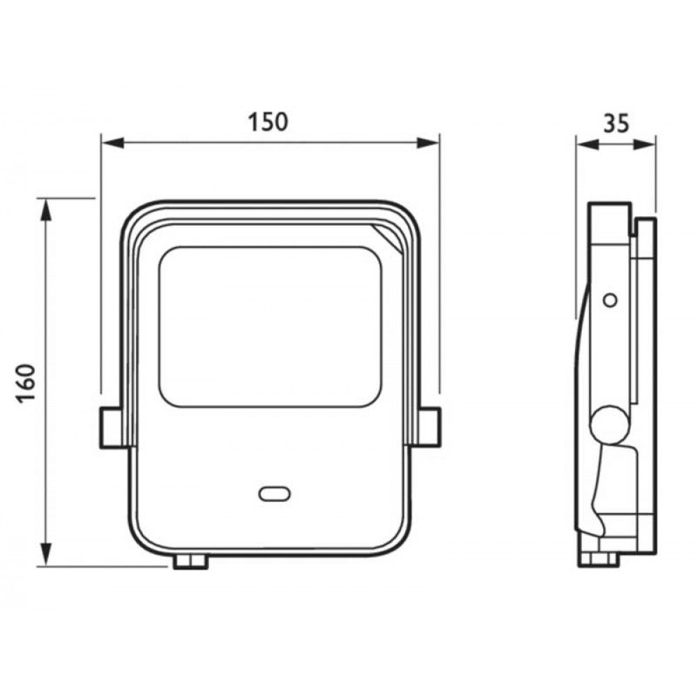 LED Προβολέας Ledinaire 20W IP65 Με Αισθητήρα Κίνησης BVP154 - Philips