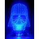LED Φωτιστικό Χαραγμένο Plexiglass Με Σχέδιο Darth Vader Με Διακόπτη ON/OFF AlphaLed