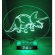 LED Φωτιστικό Χαραγμένο Plexiglass Με Σχέδιο Δεινόσαυρος Με Διακόπτη ON/OFF AlphaLed