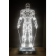 LED Φωτιστικό Χαραγμένο Plexiglass Με Σχέδιο Superheroes Ironman Με Διακόπτη ON/OFF AlphaLed