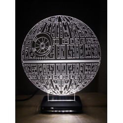 LED Φωτιστικό Χαραγμένο Plexiglass Με Σχέδιο Star Wars Spaceship Με Διακόπτη ON/OFF AlphaLed