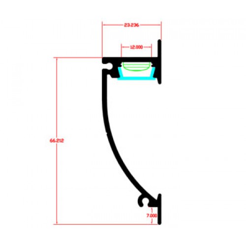 Προφίλ Αλουμινίου Χωνευτό